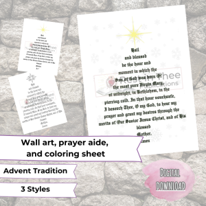 St. AndrewChrisitmas Novena Poster - Woo Commerce Shop Image Graphic with text, banners, and worksheet images free homeschool resources