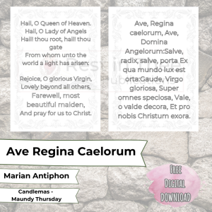 Ave, Regina Caelorum Coloring Page