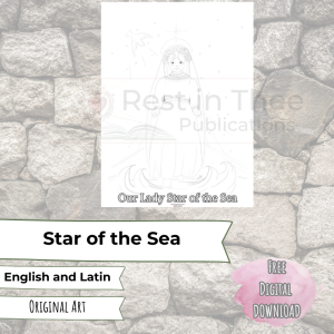 Our Lady Star of the Sea Coloring Page