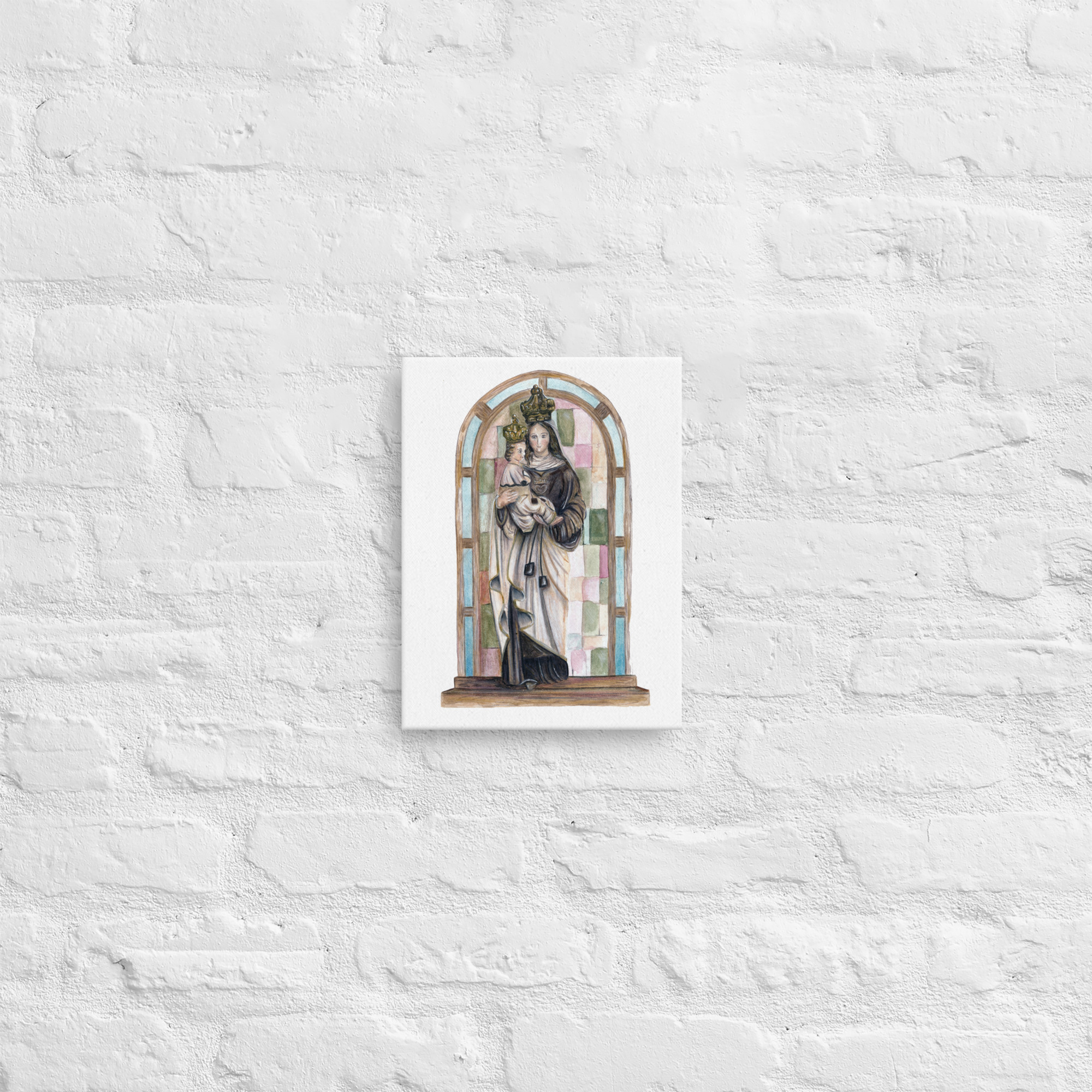 Our Lady of Mt Carmel Canvas Print