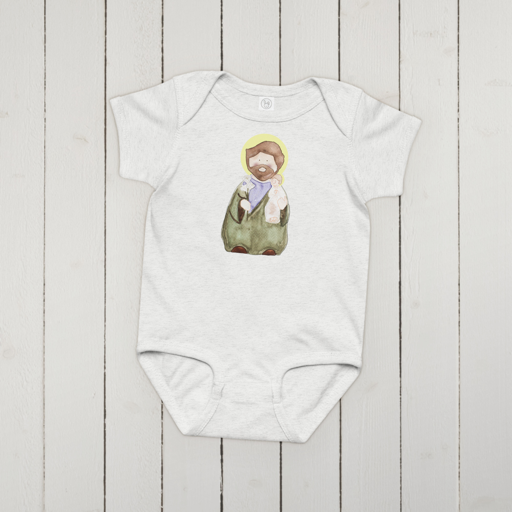 St. Joseph Catholic Baby Onesie - Image 3