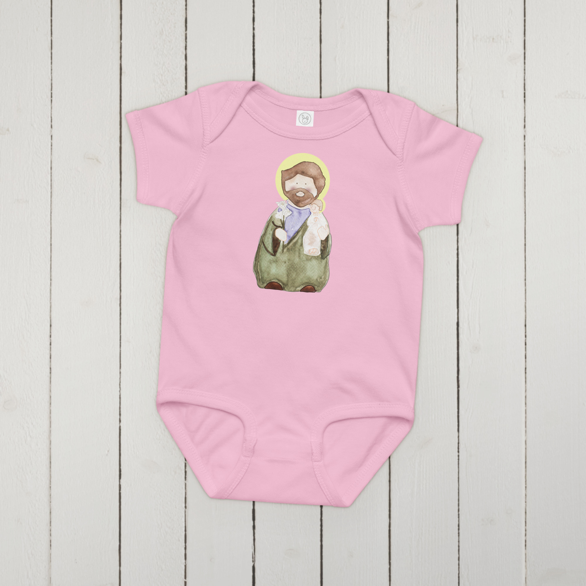 St. Joseph Catholic Baby Onesie - Image 2
