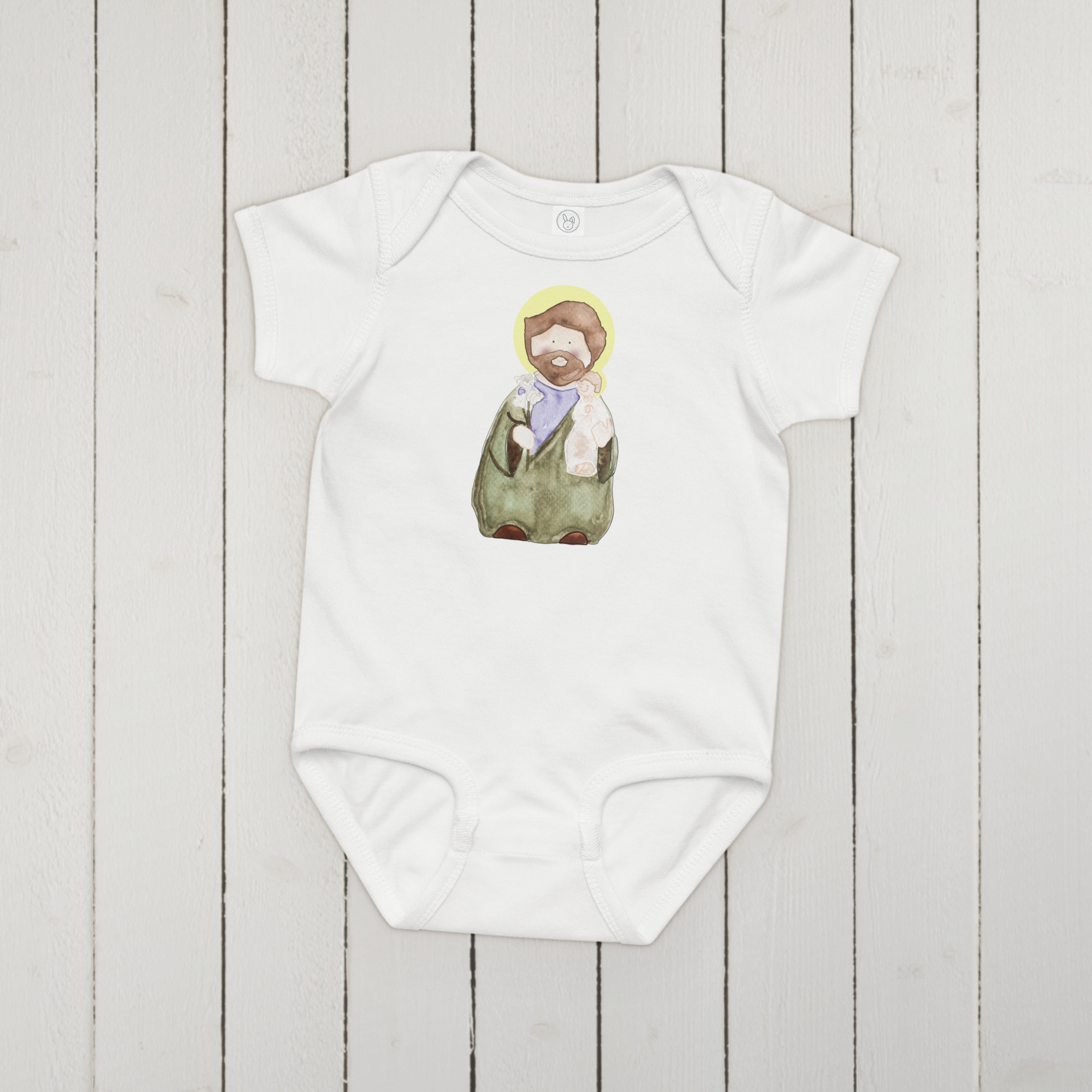 St. Joseph Catholic Baby Onesie - Image 4