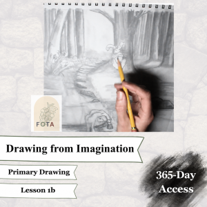 Drawing From Imagination Lesson 1B with 365-day Course Page access